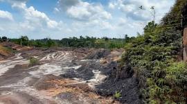 Salah satu lokasi aktivitas ilegal yang ditemukan di kawasan delineasi IKN (Foto: Dok Humas OIKN)
