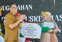UPTD Puskesmas Uren peraih juara 1 dengan inovasi PUBERTAS New Generation pada Lomba Inovasi Balangan 2025. Foto: (Mc Balangan)