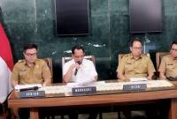 Menteri Dalam Negeri Tito Karnavian saat konferensi pers di Gedung Kemendagri, Jakarta, Selasa (9/12/2025). (ANTARA/Bagus Ahmad R)