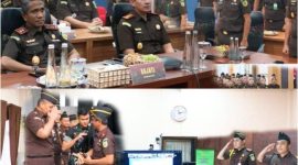 Rombongan Kajati Kalsel saat di Kejari Tabalong. (SuarIndonesia/ist)