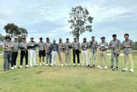 DUKUNGAN - Hari Jadi Kabupaten Tapin ke-60, Bank Kalsel hadir memberikan dukungan sebagai salah satu sponsor pada pelaksanaan Tapin Open Golf Tournament 2025.( Foto:HumasBankKalsel)