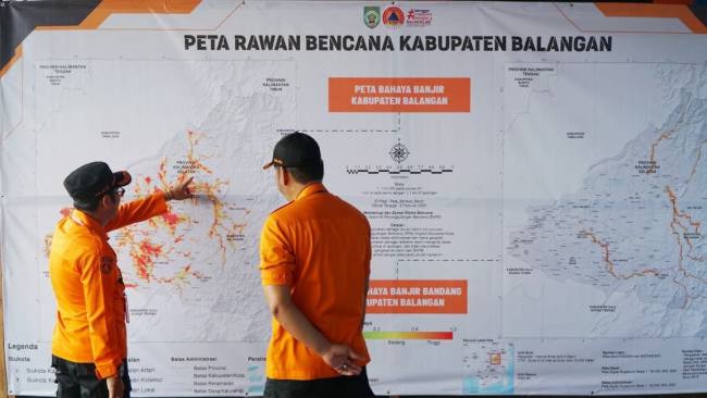 BPBD Balangan mendirikan sekaligus mengaktivasi posko Siaga Darurat Bencana Hedrometeorologi, Kamis (11/12/2025). (SuarIndonesia/Adv)