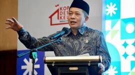 Menteri Koperasi Ferry Juliantono berbicara dalam kegiatan Bimbingan Teknis Kopdes Merah Putih yang digelar di Semarang, Jawa Tengah, Kamis (18/12/2025). (Foto: Dok Kemenkop)