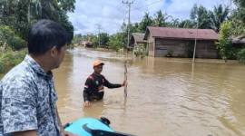 Banjir rendam 3 desa di Kotawaringin Timur, Kalteng. (Foto: Dok BPBD Kotim)