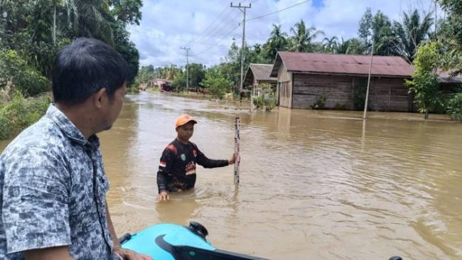 Banjir rendam 3 desa di Kotawaringin Timur, Kalteng. (Foto: Dok BPBD Kotim)