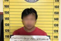 BJ, mantan pembalap motor nasional Kalbar ditangkap karena kirim sabu ke Bandung. (Foto: Dok Polres Kubu Raya)