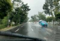 Hujan lebat melanda kota Palangka Raya beberapa waktu lalu. (Foto: Istimewa)