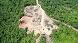 Temuan Galian C Ilegal di kawasan Hutan Lindung TNK, Kutim, Kaltim. (Foto: Dok TN Kutai)