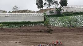 Bencana tanah longsor terjadi di Desa Pasirlangu, Kecamatan Cisarua, Bandung Barat, Jawa Barat. (Foto: Humas Kementerian ESDM)