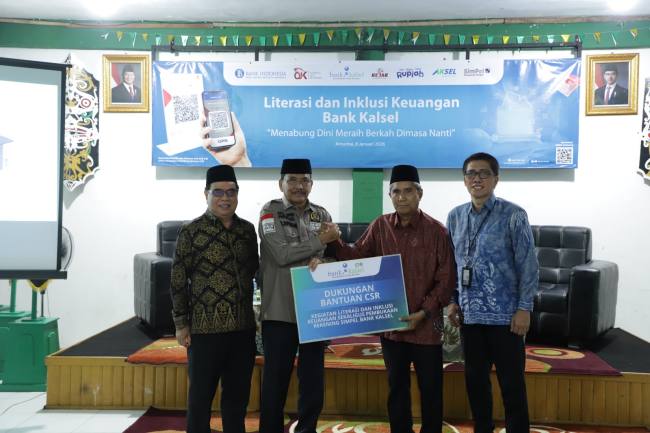 MENDADAK Ramai, Ponpes Rakha Amuntai Jadi Lokasi Inklusi dan Literasi Bank Kalsel