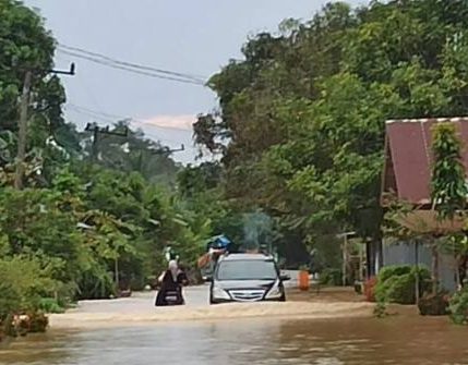 Bencana banjir di beberapa daerah di Kalsel. SuarINdonesia/Repro