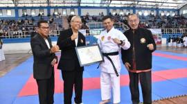 Kejuaraan Karate Lemkari Kalimantan Selatan (Kalsel) II memperebutkan Piala Danlanal Banjarmasin Tahun 2026., duibuka resmi, JUmat (23/1/2026) (SuarIndonesia/Ist)