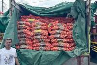 Bawang bombay ilegal dari Pontianak yang dikirim ke Semarang. (Foto: Kementan)