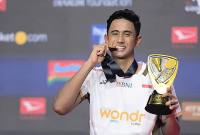 Alwi Farhan juara Indonesia Masters 2026 dengan menciptakan rekor baru. (Foto: ANTARA/Sulthony Hasanuddin)