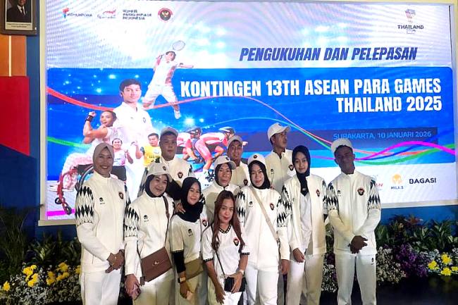 Sejumlah atlet National Paralympic Committee (NPC) Kalimatan Selatan memperkuat kontingen Indonesia pada ASEAN Para Games yang berlangsung 20-26 Januari 2026 di Nakhon Ratchasima, Thailand. (Foto: Dok Pemprov Kalsel)