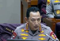 Kapolri Jenderal Polisi Listyo Sigit Prabowo berbicara dalam rapat kerja bersama Komisi III DPR RI di Gedung Parlemen, Senayan, Jakarta, Senin (26/1/2026). (Foto: YouTube @TVR Parlemen)