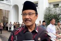 Menteri Sosial (Mensos) Saifullah Yusuf ditemui di Kompleks Istana Kepresidenan, Jakarta, Selasa (3/2/2026). (Foto: ANTARA/Azhfar Muhammad)
