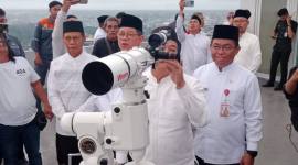 Pemantauan dilakukan di rooftop Rumah Sakit Amanah Medical Centre, Jalan MT Haryono No.21, Banjarmasin. (SuarIndonesia/HM)