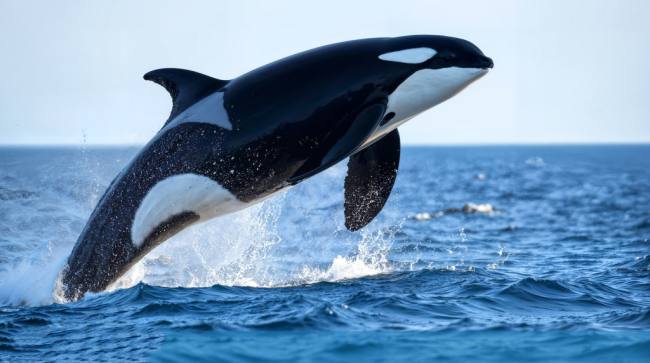 Foto Ilustrasi paus orca. (Freepik.com)