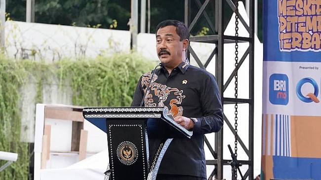 Menteri Imipas Agus Andrianto membuka Indonesian Prison Products and Arts Festival (IPPAFest) (Foto: detikcom/Audrey Santoso)