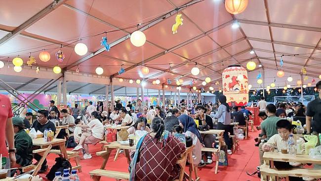 Pemerintah menggelar Festival Imlek Nasional di Lapangan Banteng, Jakarta Pusat.(detikcom)