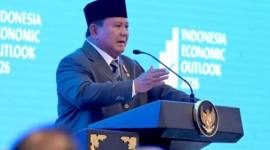 Presiden Prabowo Subianto menghadiri Indonesia Economic Outlook 2026 di Jakarta, Jumat (13/2/2026). (Foto: Dok Sekretariat Presiden)