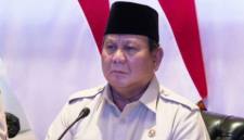 Presiden Prabowo Subianto memberikan sambutan dalam peresmian 218 jembatan melalui tayangan konferensi video dari Jakarta, Senin (9/3/2026). (Tangkapan layar Youtube @Sekretariat Presiden)