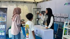 VOUCHER : Dapatkan Voucher Rp100 ribu dengan aktifkan Ready cash di stand Bank Kalsel. (Foto: DokBankKalsel)