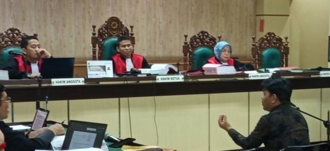 Abdul Rauf, Staf sekaligus Officer Recovery BRI
 saat bersaksi