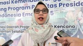 Kepala Perwakilan BKKBN Kalsel Farah Adibah memberikan keterangan pada kegiatan Rapat Koordinasi Daerah Bangga Kencana 2026 di Gedung Mahligai Pancasila, Banjarmasin, Kalimantan Selatan, Kamis (5/3/2026). (Antara/Tumpal A Aritonang)