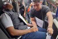 Terdakwa Muhammad Seili ketika melakukan rekonstruksi atas kasus pemnuuhan 