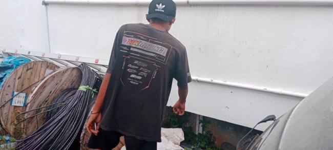 LOksi kejadian di Jalan Pramuka Gang Satria RT 26 Banjarmasin Timur, Senin  (9/3/2026) (SuarIndonesia/DO)