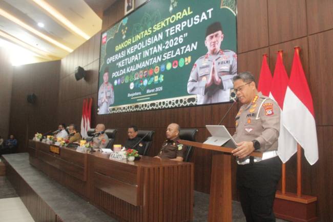  Rapat Koordinasi (Rakor) Lintas Sektoral dalam rangka kesiapan pengamanan Idul Fitri, Selasa (10/3/2026). (SurIndonesia/Ist)