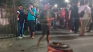 LOkasi peristiwa  di kawasan Pekapuran Raya RT. 17 Gang Seroja Banjarmasin Timur, Senin (17/3/2026) malam, (SuarIndonesia/DO)