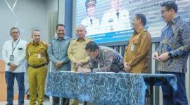 penandatanganan Memorandum of Understanding (MoU) di Aula Dinas PUPR Kalsel, Senin (30/3/2026). (SuarIndonesia/Ist)