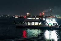 Sebuah kapal feri melakukan penyeberangan dari Pelabuhan Kariangau Balikpapan menuju Penajam Paser Utara. (Antara/A Rifandi)