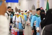 
Jemaah calon haji Indonesia setibanya di Madinah. (Foto: Kemenhaj)
