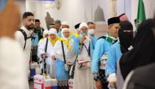
Jemaah calon haji Indonesia setibanya di Madinah. (Foto: Kemenhaj)

