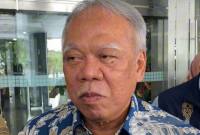 Basuki Hadimuljono, Kepala Otorita Ibu Kota Nusantara (OIKN) saat diwawancarai di Samarinda, Senin (6/4/2026). (Antara/A Rifandi)