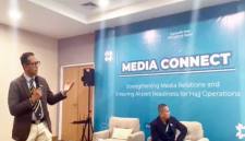 General Manager InJourney Airports Bandara Internasional Syamsudin Noor, Stephanus Millyas Wardana saat media gathering di Banjarbaru, Rabu (15/4/2026). (Foto: Antara)