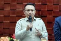 Kepala Kantor Staf Presiden (KSP) Dudung Abdurachman memberikan sambutan dalam serah terima jabatan di Kompleks Istana Kepresidenan, Jakarta, Selasa (28/4/2026). (Foto: Istimewa)
