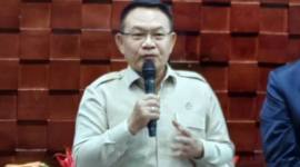 Kepala Kantor Staf Presiden (KSP) Dudung Abdurachman memberikan sambutan dalam serah terima jabatan di Kompleks Istana Kepresidenan, Jakarta, Selasa (28/4/2026). (Foto: Istimewa)
