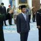 Wakil Menteri Koordinator Bidang Pangan (Wamenko Pangan) Hanif Faisol Nurofiq melakukan sumpah jabatan di Istana Negara, Jakarta, Senin (27/4/2026). (Foto: Sekretariat Presiden)