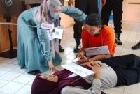 Andi Julianto pada waktu peragakan kasusnya