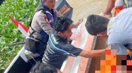 Tim SAR gabungan berhasil menemukan jasad Muhammad Zaini (19), Senin (20/4/2026) siang yang tenggelam di Sungai Martapura. (SuarIndonesia/Ist)