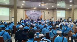 Pra CJH masuk Asrama Haji Embarkasi Banjarmasin, Kamis (23/4/2026) (SuarIndonesia/RW)