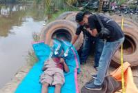 Suhaimi alias Amang Duhai (50), tergetak tak bernyawa (meninggal dunia) di kawasan Komplek DPR Banjarmasin Barat, Kamis (30/4/2026), sekitar pukul 13.00 WITA. (SuarIndonesia/DO)