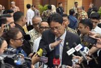 Menteri Keuangan Purbaya Yudhi Sadewa menjawab pertanyaan wartawan dalam wawancara cegat di kantor Kementerian Keuangan, Jakarta, Kamis (9/4/2026). (Antara/Imamatul Silfia)