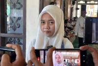 Sofia Kamila (13) jemaah haji termuda asal Kalsel. (detikKalimantan/Khairun Nisa)