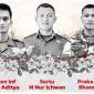 Tiga prajurit TNI yang gugur di Lebanon selatan, pada Senin (30/3/2026). (Foto: Istimewa)
